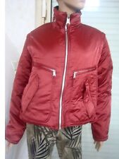 VESTE BLOUSON DOUDOUNE ROUGE BORDEAUX T40/42 NEUVE