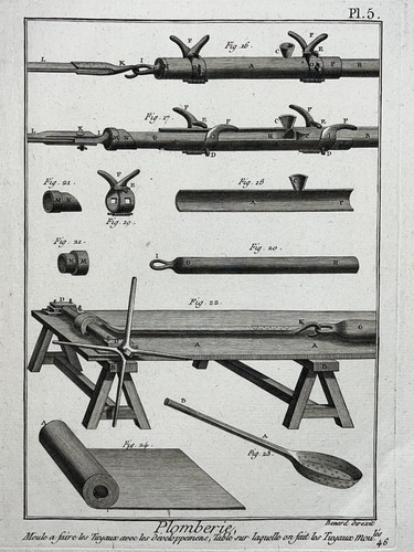 Moule tuyaux plomberie gravure - moule,