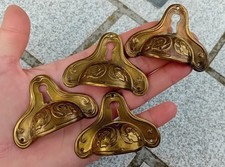 1 ancienne entrée / poignée coquillage de tiroir meubles en laiton   N°93C