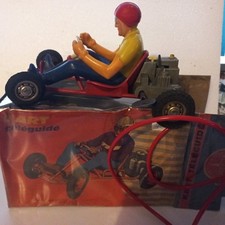Jouet Ancien Joustra Karting Filoguidé Go Kart Joustra avec boite origine TBE