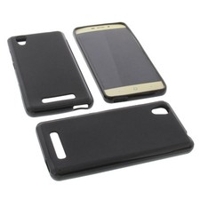 Sac Pour ZTE BLADE A452 Coque De Protection TPU Caoutchouc Noir
