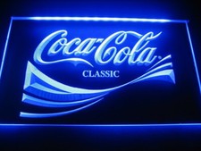 PANNEAU LUMINEUX SIGN 40x30 COLLECTION COCA COLA PUB LED ENSEIGNE BAR NEON LAMPE