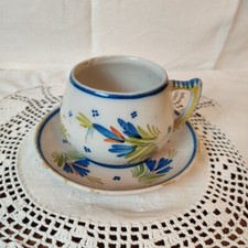 Grande Tasse Céramique Ancienne Henriot Quimper Forme Rare