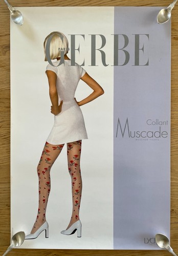 Affiche pub collant gerbe - affiche,
