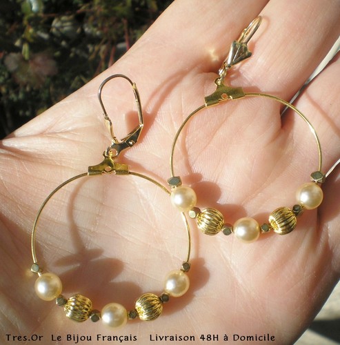 Boucles oreille creoles - d'oreille, de