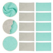  10 Pcs Chiffons De Nettoyage Réutilisables Serviettes Cuisine Gilets Bain La