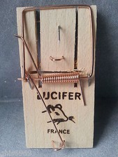 tapette à souris,piège à souris, 1 tapette en bois made in FRANCE ,9.6 x 4.6 cm