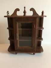 Ancienne petite vitrine murale rangement étagère décoration