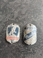 Lot 2 Plaques de Vélo Peugeot
