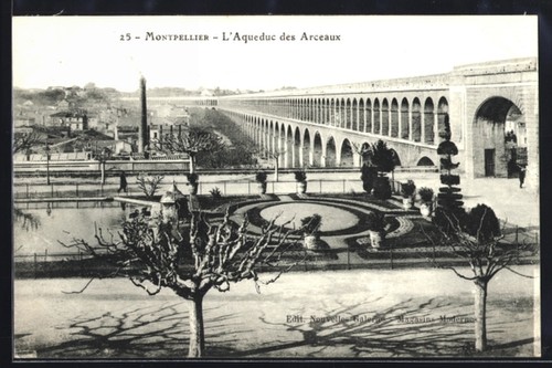 Cpa montpellier aqueduc - cpa, montpellier,