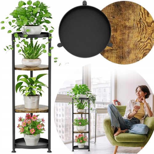 étagère plantes métal noir - Étagère,