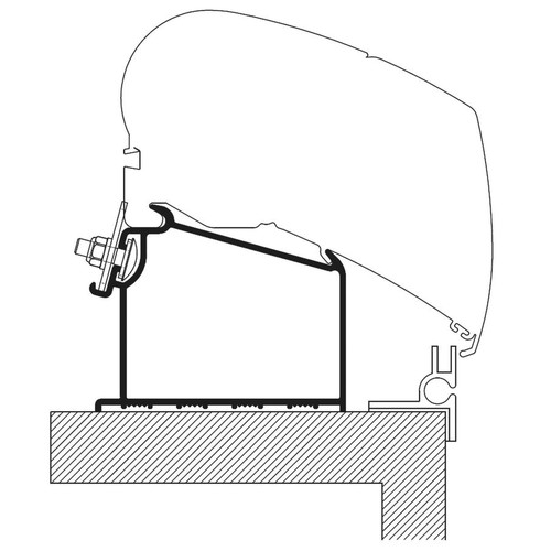 Adaptateur toit caravane - toit,