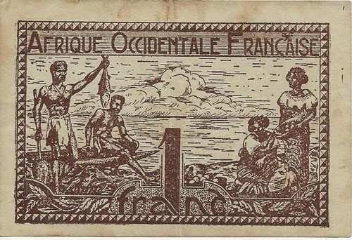 Billet aof afrique occidentale - billet,
