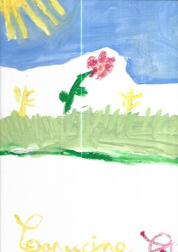 Gouache capucine printemps - gouache.,