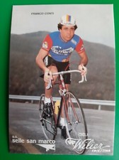 CYCLISME carte cycliste FRANCO CONTI équipe SELLE SAN MARCO 1982 