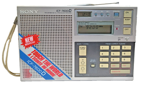 Radio sony icf 7600d - radio,