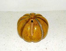 Tirelire à casser citrouille courge en terre cuite peinte - A8