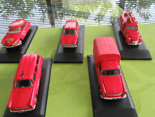 LOT DE  5 VOITURES POMPIERS VINTAGE ELIGOR"