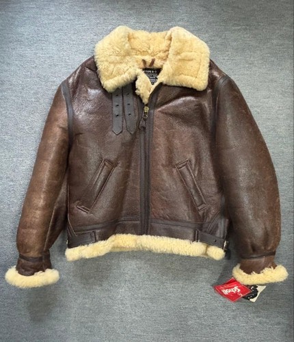 Schott shearling bomber - shearling,