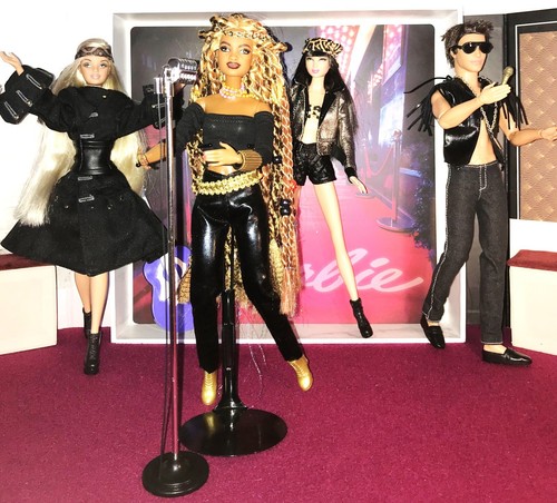 Barbie rock stars black - barbie,