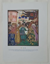 La Russie illustré Ivan Bilibine 1928 Estampe en couleur Art Nouveau Politique	