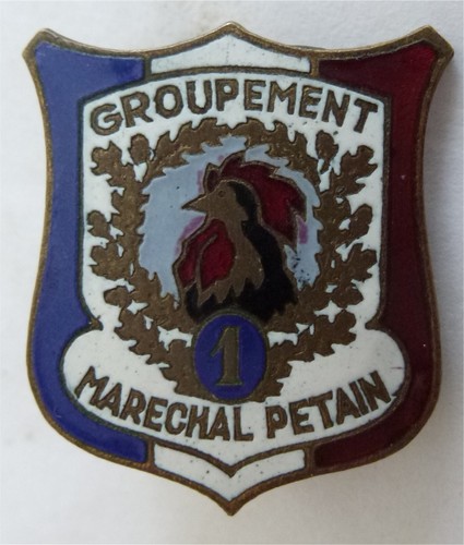 Ww2 métal émaillé cjf - émaillé, 1