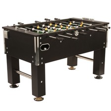 Table de baby-foot Professionnel Soccer Deluxe NOIR, 140 x 74 cm, 82 kg