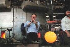 CPSM LOT ET GARONNE (47) VIANNE CRISTALLERIE VERRERIE D'ART VERRE SOUFFLÉ