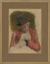 Aquarelle De La Fin Du 19E