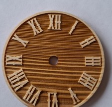 Cadran antique bois 8cm pour horloge pendule coucou Forêt Noire chiffres bois