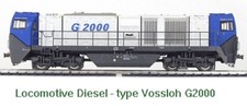 Locomotive Diesel type Vossloh G2000 "POOL" (CC analogique)  - MEHANO 9327