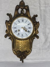 Cartel d’applique en bronze NIII Style LXV  Horloge / Pendule murale