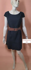 ? Chattawak Taille 40  ?  robe doublée manches courtes  noire laine mélangée