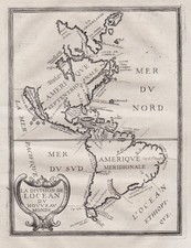 Carte De L'Île Continentale De Californie Amérique Briet 1649