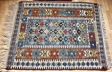 Tapis Kilim Caucasien en laine fait main 180 x 128 cm - Voir descriptif