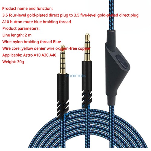Audio cable for logitech astro - for,