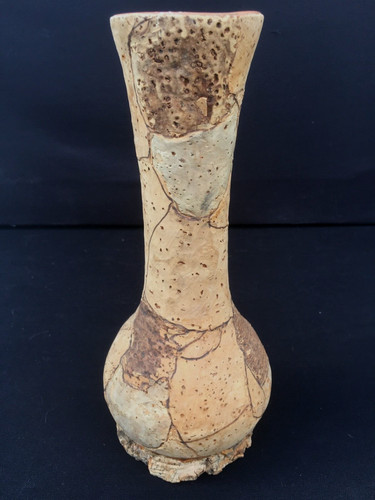 Vase terre cuite recouvert - terre,