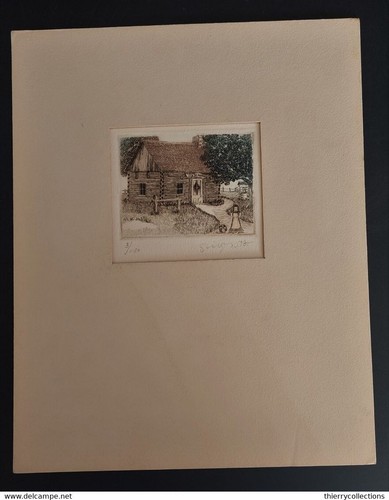Gravure signée numérotée