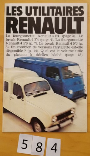 Les utilitaires renault - r4, f4