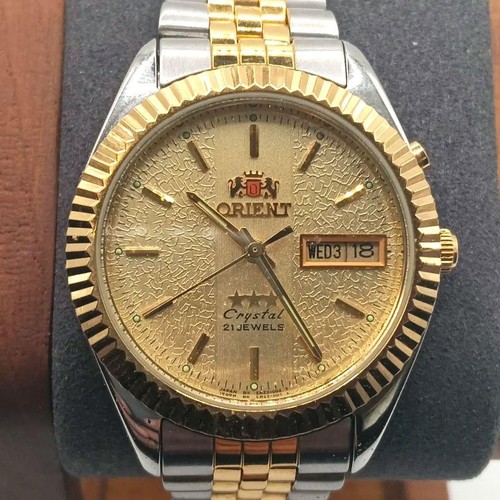 Orient crystal gold watch - orient,