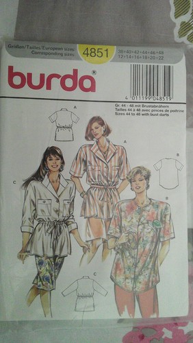 Patron burda 4851 chemisiers - ,