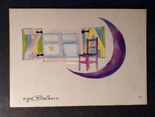 Astrologie Signe BALANCE illustration GRAVELINE NANO carte postale