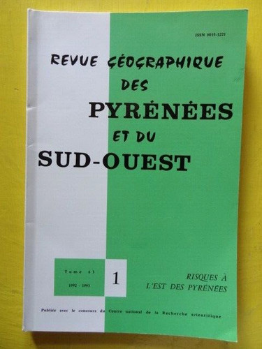 Revue géographique pyrénées - revue,