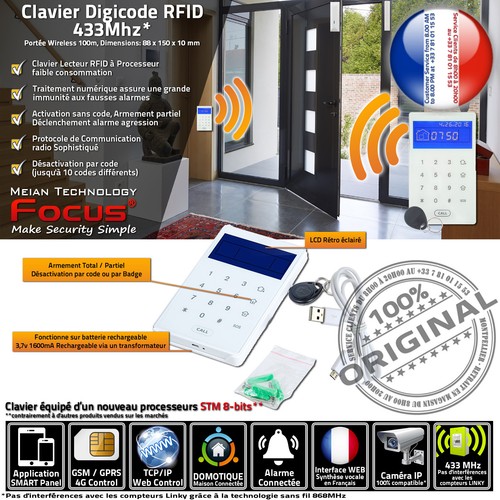 Clavier déporté lecteur - , rfid