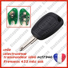 CLE VIERGE  PLIP + ELECTRONIQUE A PROGRAMMER compatible MASTER KANGOO TRAFIC