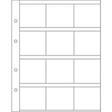 10 feuilles LEUCHTTURM OPTIMA K50,  pour ranger 120 pièces sous étuis