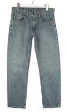 Jeans LEVI'S 559 Pour Homme W32/L32 Coupe Droite Denim Bleu Effet Vieilli Zip