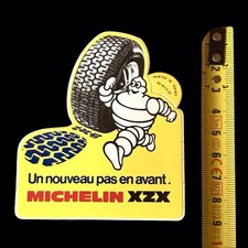 vintage autocollant pneu MICHELIN XZX  Jaune Bibendum automobile garage