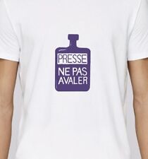 T-SHIRT H sérigraphié PRESSE NE PAS AVALER affiche MAI 68 poster may 1968 