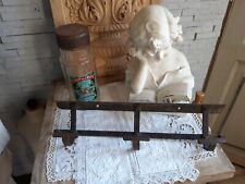 Beau porte manteaux en fer forgé martelé 3 patères